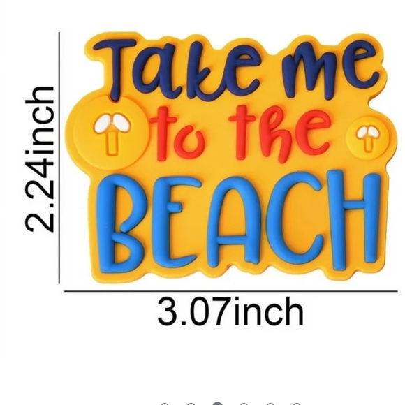 Charms Take Me to The Beach Bogg Bag Charm -new - Picture 4 of 6